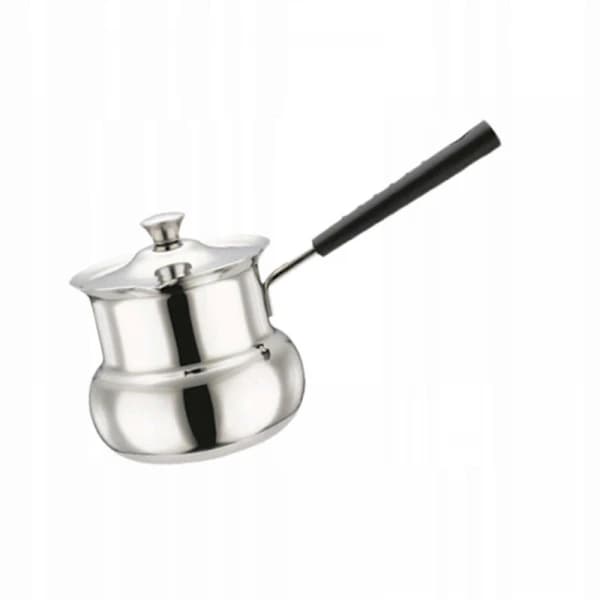 Turkish Coffee Pot for Induction Cooktops with Handle, Drum Shape, 180ml