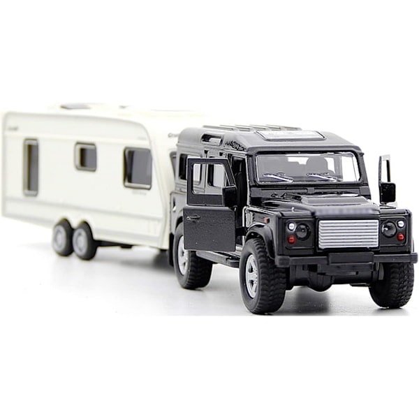 Legetøjs Autocamper SUV Trailer Træk RV Autocamper Legetøj til Drenge Støbt Lastbil Modelbil