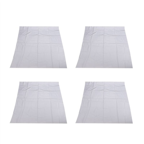 4X Silver Reflekterande Tyg Sy På Fiber 100 cm Tygmaterial Kemisk Substans