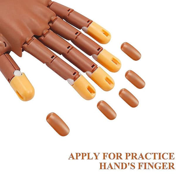 200 stk. Negledisplay Manicure Tilbehør Til Fleksibel Negletræningsøvelse Handerstatning