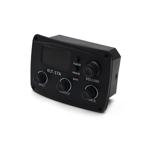 XJ--17a Akustisk Gitarr Eq Förförstärkare, med Digital Procedding Stämapparat 3-bands Eq Equalizer Med Stämapparat Gitarr
