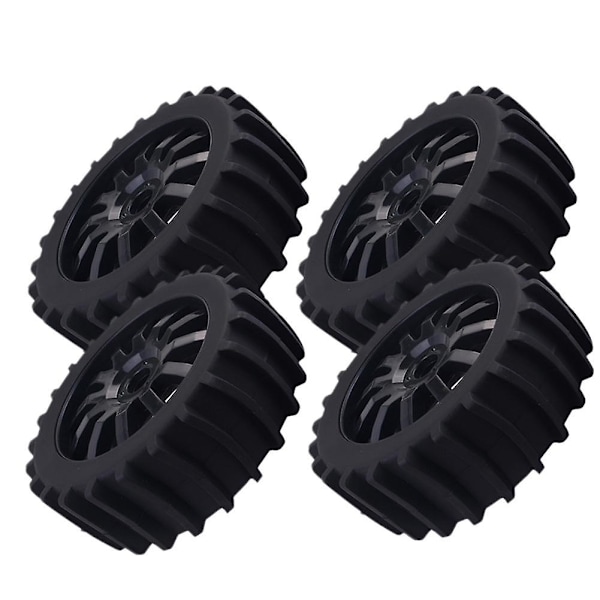 XJ-4 stk. 1/8 Rc Off Road Buggy Sne Sand Paddle Dæk Dæk Hjul Til Hpi Baja, sort
