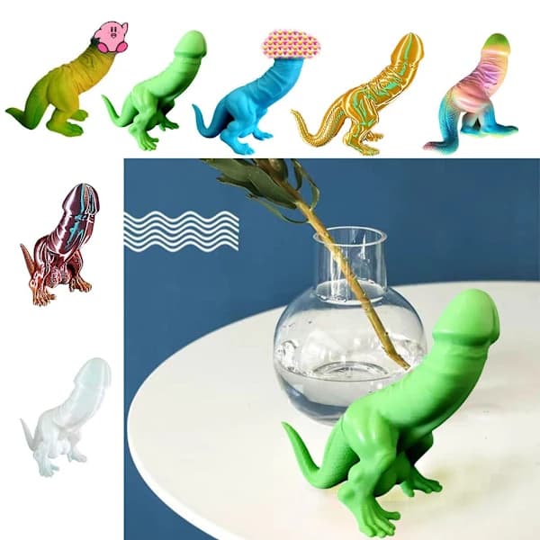 Kreativt håndlavet Ding Ding dinosaurie statue