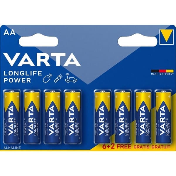 XJ-Alkaliparistot AA | 1,5 V DC | 8-Kampanjapakkaus