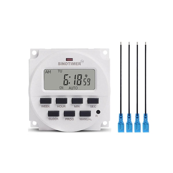 XJ-Tm618sh-2 Sekunders Kontroll Tidsbryter Nøyaktig Til Sekunder 220v Timer Med 4 10cm Ledningsterminaler