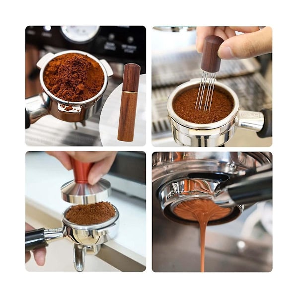 XJ-Espresso Kafferører Espresso Distribusjonsverktøy Bærbare Espresso Distribusjonsverktøy, 6 Nåler R