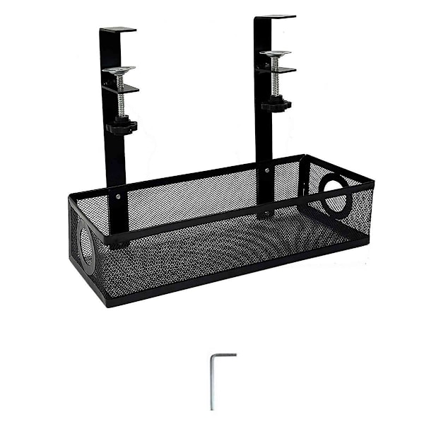 XJ-Under Desk Box Bakke Under Bord Kabelstyringsboks Klemme Under Bord Ledningsstyring Organizer