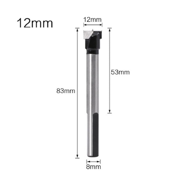XJ-Five Industriell Karbid Träbearbetningsborrar Med Triangulära Skaft Innehåller 12 Mm, 15 Mm, 17 Mm