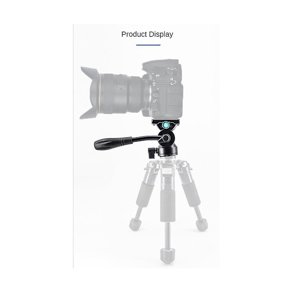 XJ-Mini Panorama Stativhuvud Hydraulisk Vätska Video Dämpning Metallhuvud För Stativ Monopod Kamera Hållare