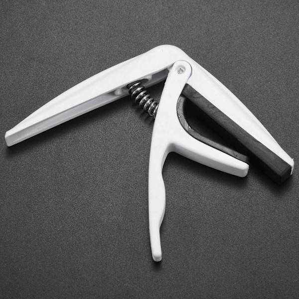 XJ-Snabbt Byte Trigger Capo Key Clamp Fr Akustisk Elektrisk Klassisk Ukulele, 02# Vit