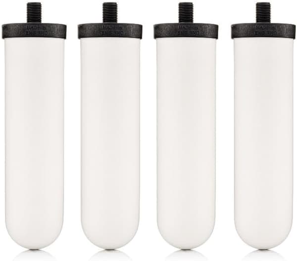 10-inch Gravity Ceramic Filter Cartridges | 4-Pack - Improves Taste and Odor - 250*50*12mm