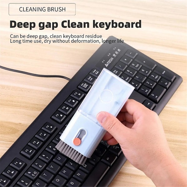 Funktioner 10-i-1 Datorrengöringskit Kamera Tablet Skärm Hörlursrengöringsborste Keycap Puller