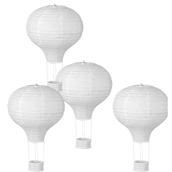 XJ-4 stk Varmluftballoner Papirlanterner Dekorative Ballonlampeskærme
