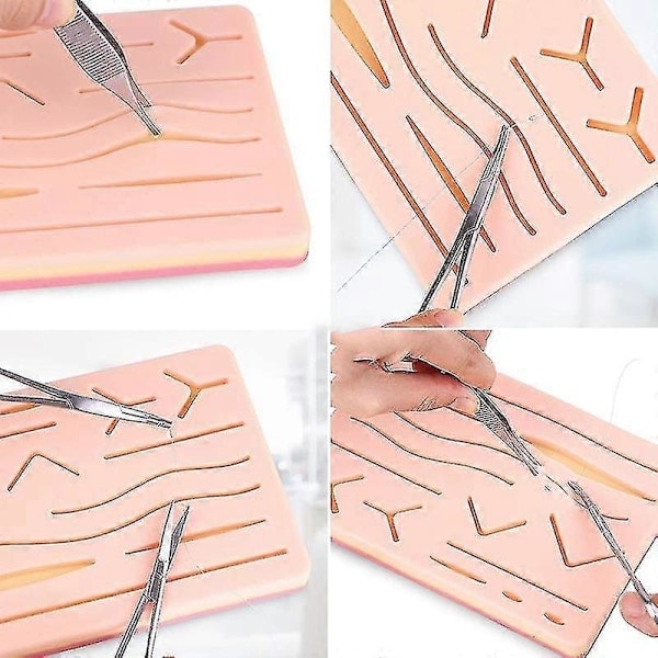 Complete Suture Kit for Students, Including Silicone Suture Pad and Suture Tools Practice Kit