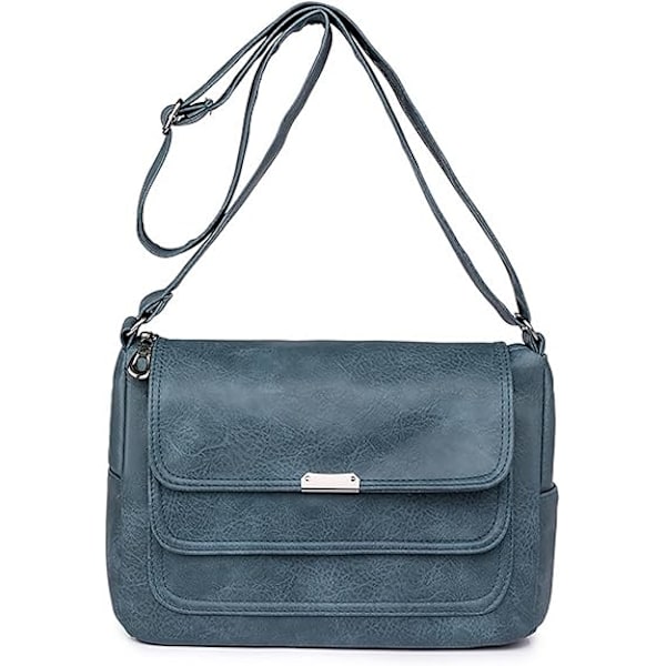 XJ-Dame Crossbody Tasker, PU Læder Messenger Taske med Justerbar Rem, Vandtæt Håndtaske til Rejser, Shopping, Arbejde, Daglig Br