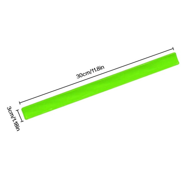 16 Reflective Slap Bracelets, Safety Armbands for Running