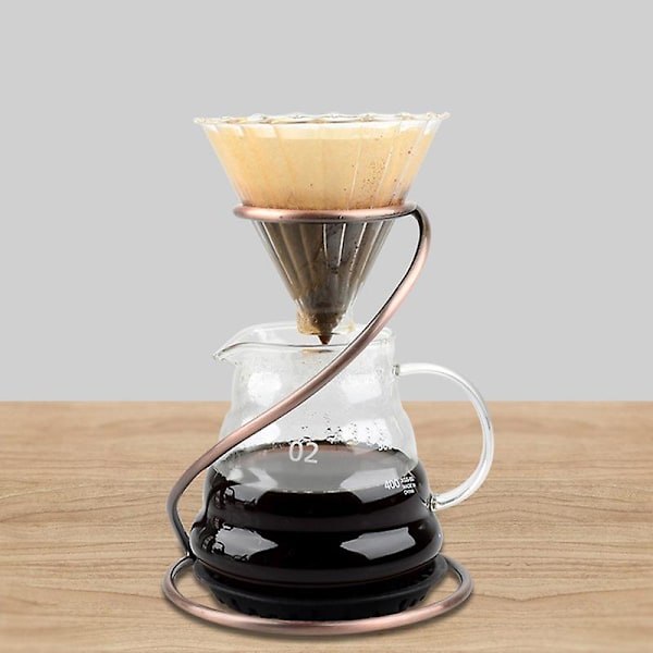 XJ-Kaffe V60-set med spiralhållare som stöder kaffemolndelningskanna, kaffekontaktverktyg
