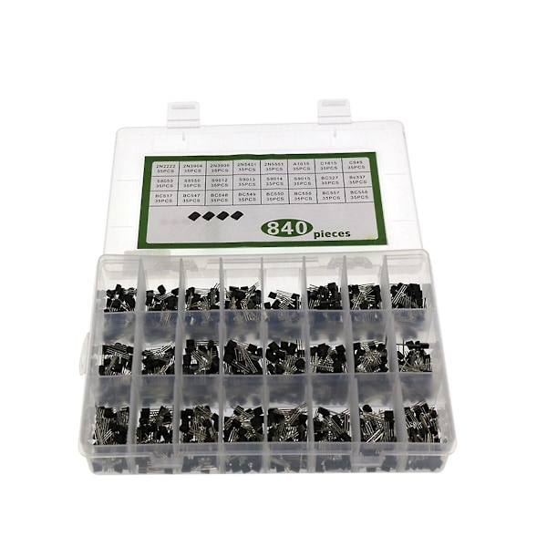 XJ-840st To-92 Diod Transistor Set 24 Specifikationer Transistor Kit