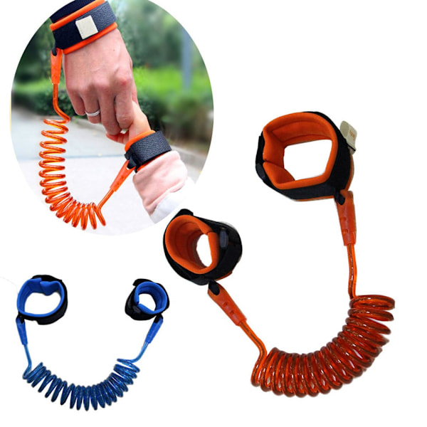 XJ-Elastisk Børnekobbel (fastgøres til håndled) 2m - Orange