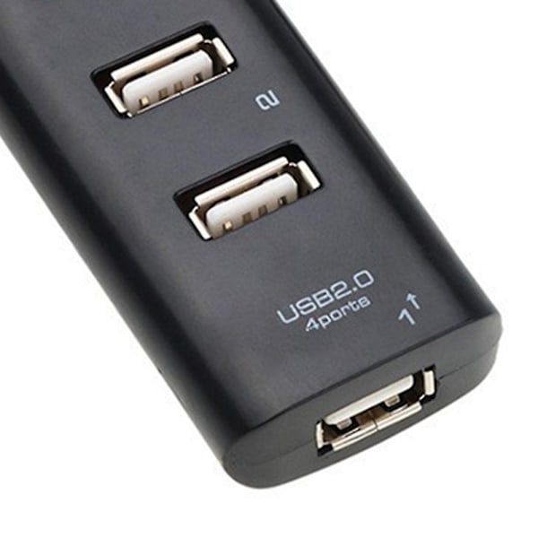 XJ-Usb Hub 2.0 Multi-usb High Speed Hub Splitter 4-port Usb Hub Adapter Til Laptop Receiver Computer A