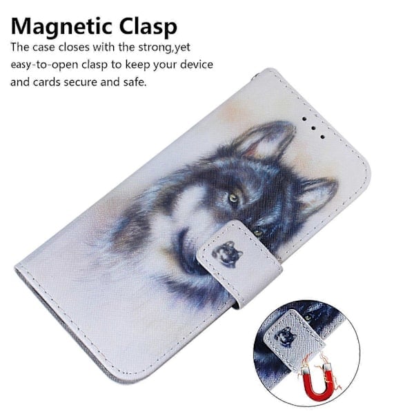 Lærfodral med mønster for Xiaomi Poco C75 4G/Redmi 14R 5G/14C 4G Flerfarget Multicolor Style I