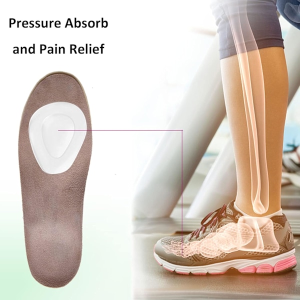 XJ-Metatarsal Pads 4 stk. fodpuder for hurtig smertelindring - Blød sål Blød gelbold