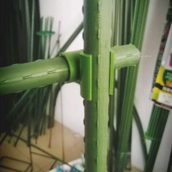 Klämma för tomatburar Växtstöd för växter Växtpinnar Set med 50 universella trädgårdsklämmor (16mm Cross Clips)