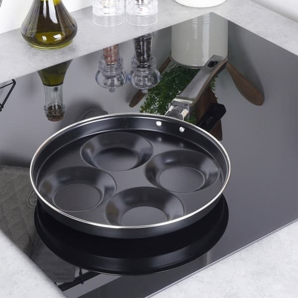 XJ-Granitpande 25 cm, 4 huller, non-stick, induktion
