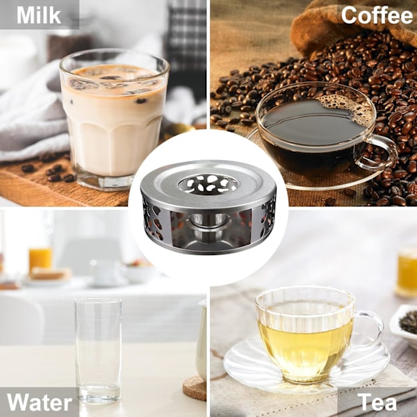 XJ-Kopvarmer Tekande Tevarmer med Fyrfadslys til Te- og Kaffebeholdere 15 x 5 cm