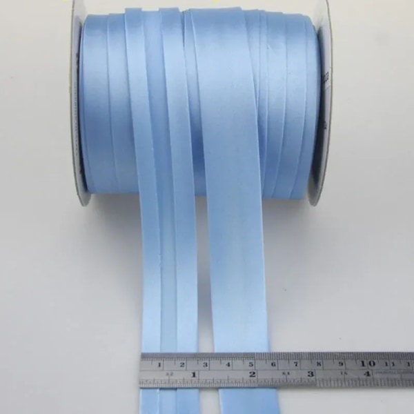 25mm (1\") satin blankpressad enkelvikt polyester snedslåband bordsduk plagg quilt hantverk sömnadstillbehör