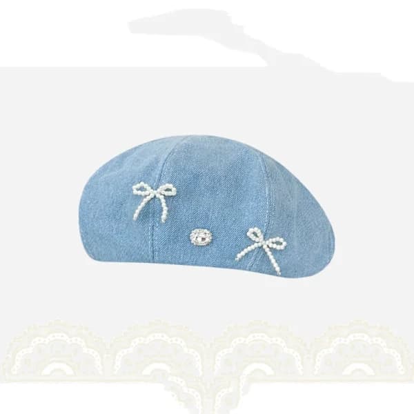 Denim Basker Flat Cap C C C