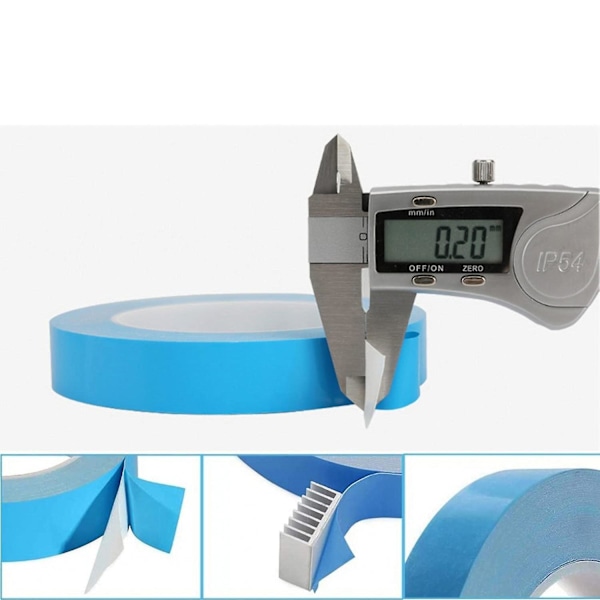 XJ-Varmeledende Tape 25mx20mm Dobbeltsidig Termisk Limtape For CPU GPU SSD-Disk LED PCB IGBT Mos T