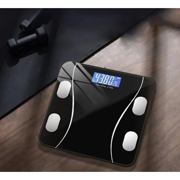 Smart Bathroom Scale with Body Analysis Black 1000