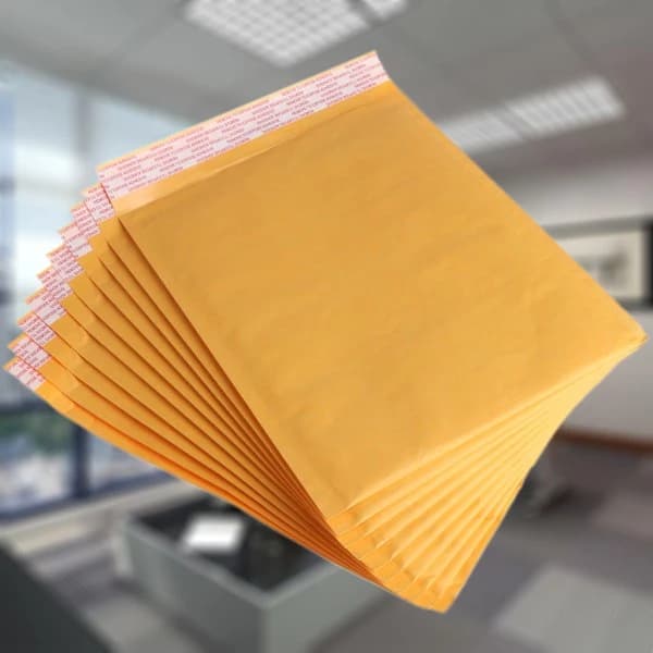 10 stk 20*25 cm Kraftpapirboblekonvolutter Postpose Fraktmateriale
