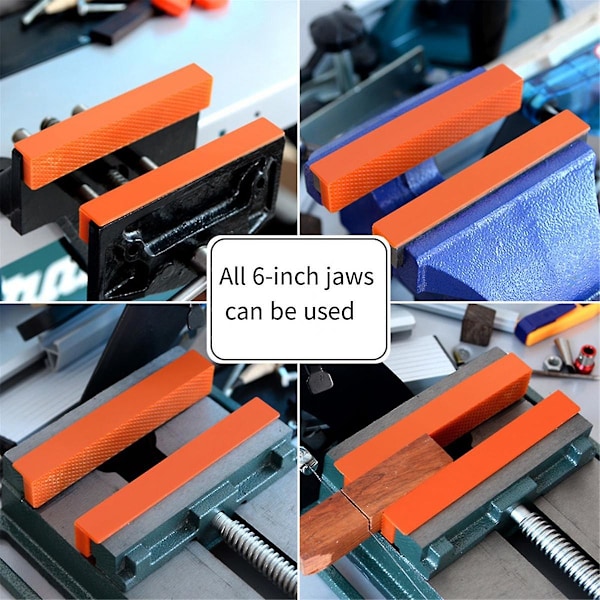 XJ-6 Tum Skruvstyckesback Magnetiskt Skydd Multi-Skydd För Metallbänkskruvstycke Maskinverktyg Twill Stil