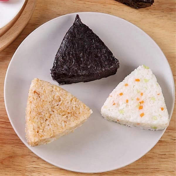 Onigiri-form, stort risformsett, non-stick risform for barnelunsj, kjøkken, bærbar risbollemaskin B