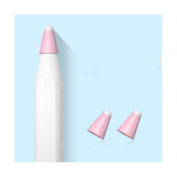 XJ-For 1/2nd 10 stk. Silikone Erstatnings Blyantspidser Cover Touchscreen Stylus Pen Etui Nib, pink