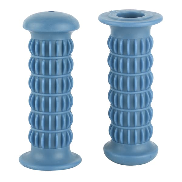 Universal Motorcycle Rubber Grip Handlebar 25-28mm Blue