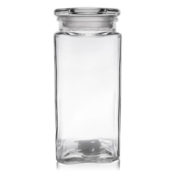 XJ-Kvadratisk Glassbeholder med Tetningslokk for Oppbevaring