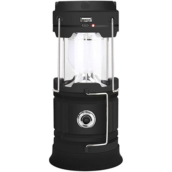 XJ-RYP Solcellelampe Campinglampe Utendørs Solcellelampe Bærbar Lys Campingtelt Lys Lang Levetid Oppladbar Superlys Mobil Lys Bærbar Gulvlampe