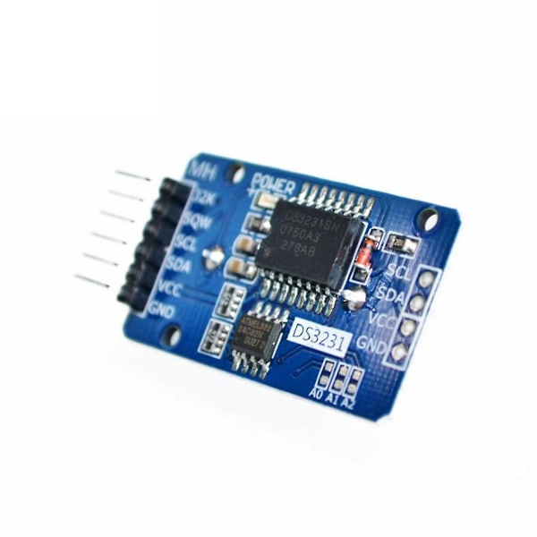 XJ-Ds3231 At24c32 Iic Modul Presisjonsklokkemodul Minne 3.3v/5v Temperatursensor Bærbar Modul