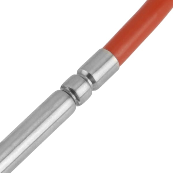 Vandtæt PT1000 Temperatursensor -40-200C Sonde DIA 6mm Indstikslængde 100mm Varmebestandig 2 Ledninger 1M Silikone Kabel