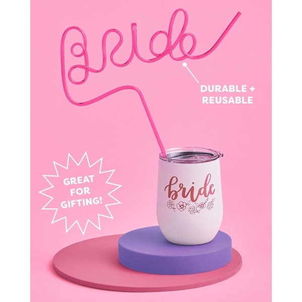 XJ-Bachelorette Penisstrån | Möhippa Dekorationer + Bröllopspresenter, Rosa, Strån, Penisstrån