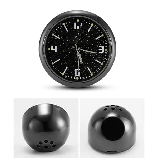 Bilklocka Quartz klocka Elektronisk klocka Svart[XJ]