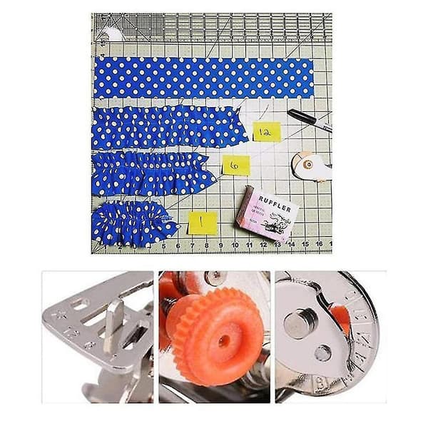 Pleating Presser Foot Sewing Machine Accessory for Household Sewing Machine Q