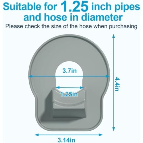 2-pack poolslanghållare, poolslanghållare för ovanjordspool med tejp, designad för att vara kompatibel med Intex-pooler