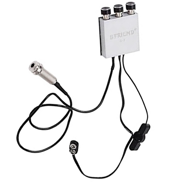 XJ-Gitarr Förförstärkare Pickup Akustisk Folk Klassisk Gitarr Piezo Pickup Förförstärkare Mikrofon