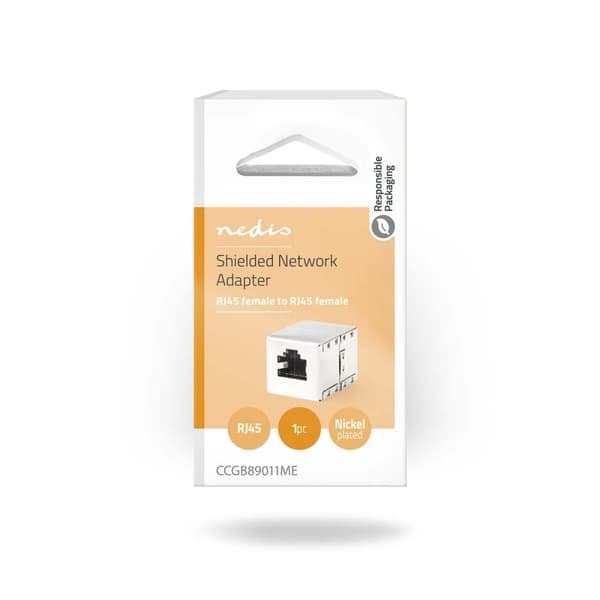 XJ-Netværkskobling | CAT6 | Skærmet | RJ45 Hun | RJ45 Hun | Lige | Metal | Boks