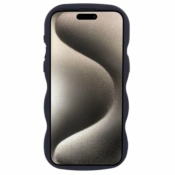 iPhone 13 Pro Max Mobilskall Bølgete Svart
