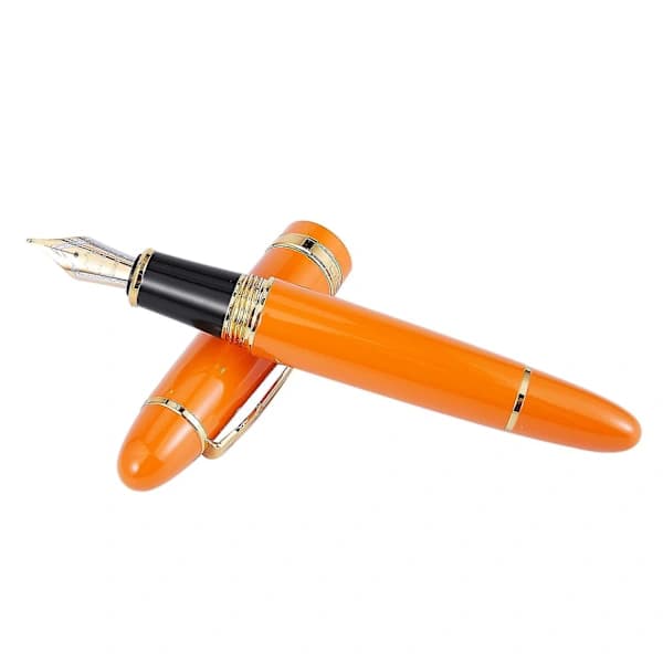 159 18kgp 0,7 mm Medium Spets Fyllpenna Med Låda, Orange